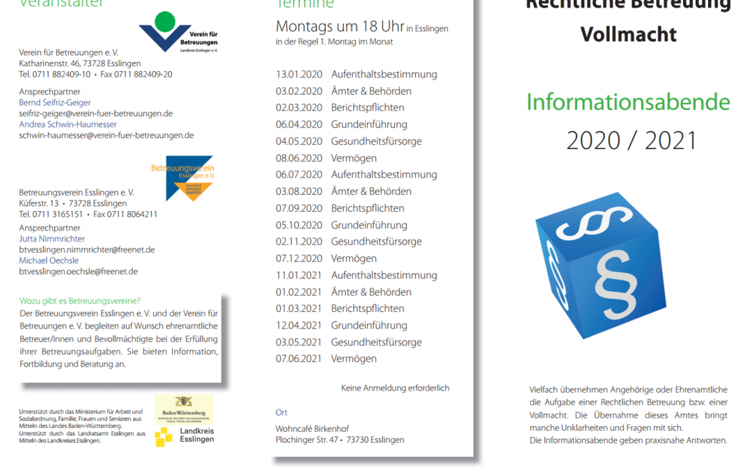 Informationsabende zur Betreuung